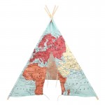 Cort mare Harta Lumii Play Tepee Multicolor Sunny